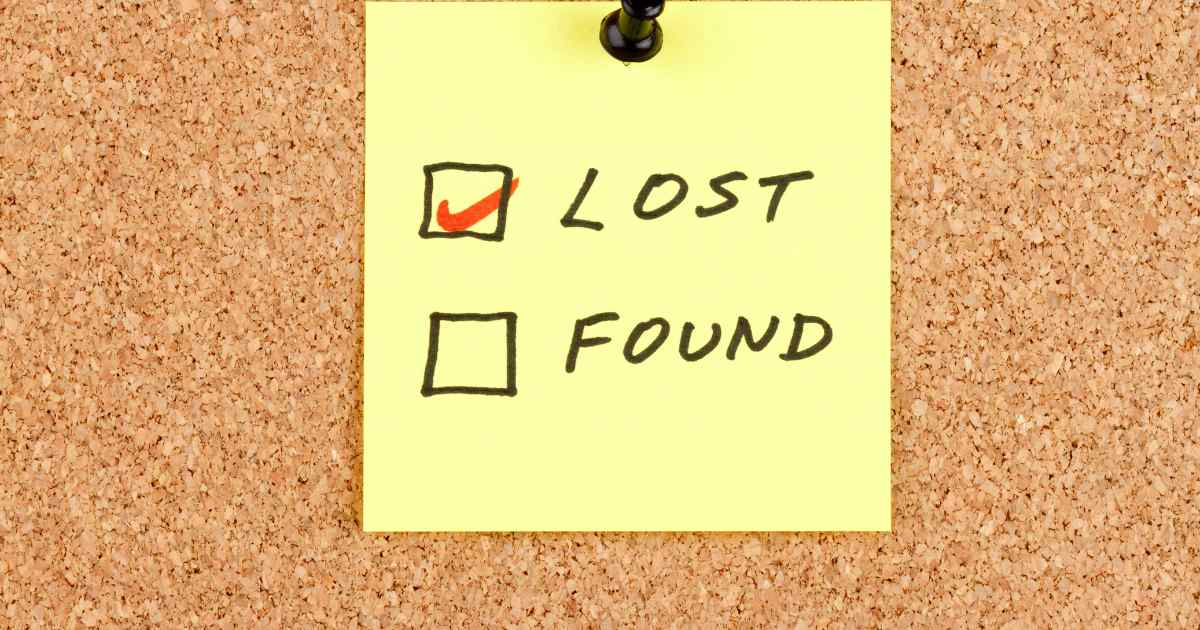 Lost and Found note