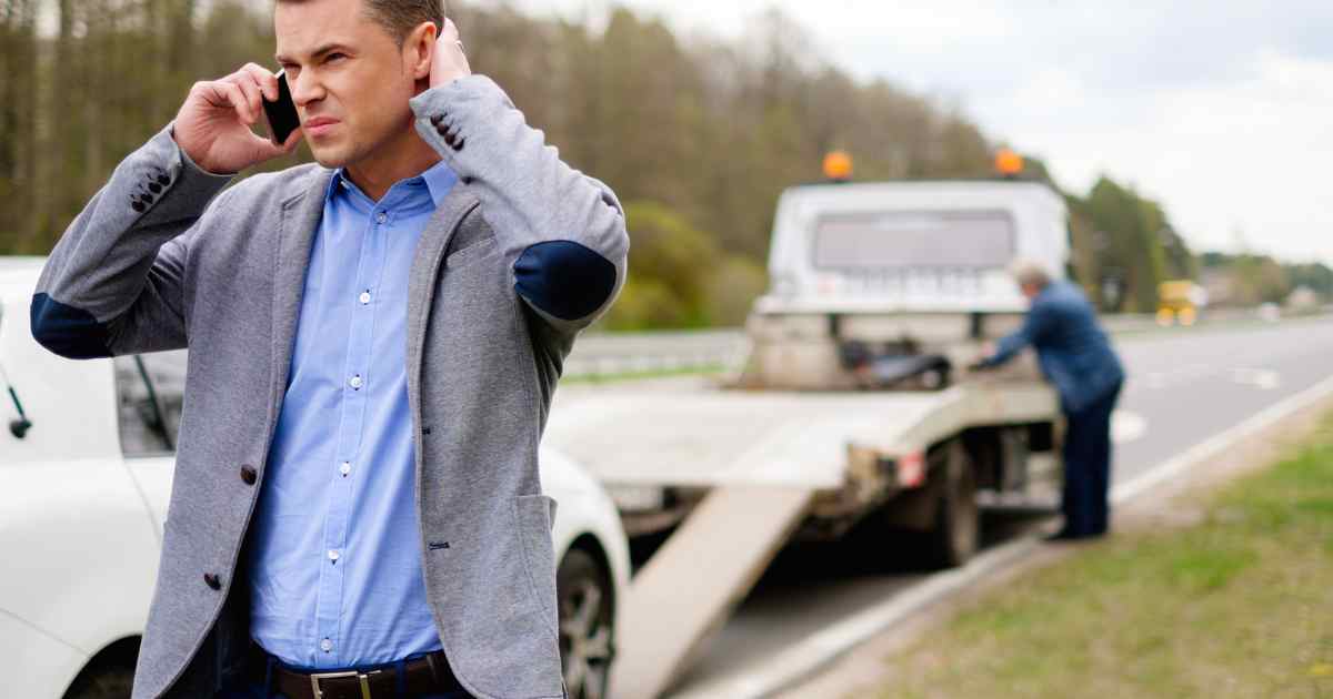 A man stressing out after his car was taken by the primary lienholder.