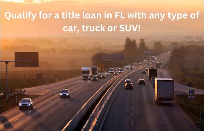 Qualify with any type of vehicle that can be titled and has collateral.
