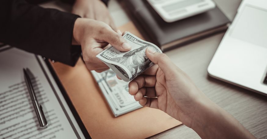 Customer getting their lending proceeds