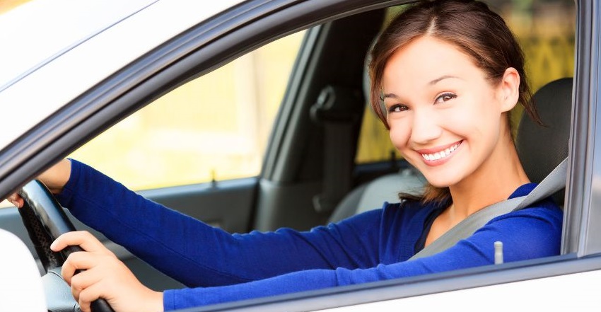 Satisfied customer driving a car in Rio Rancho