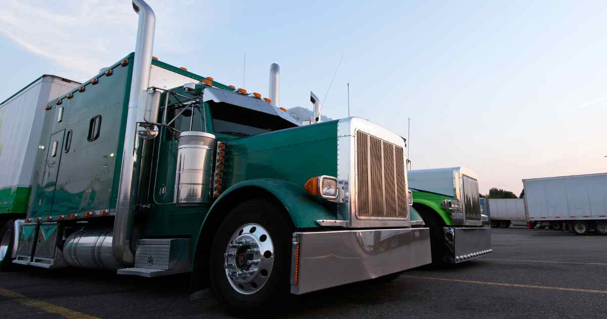 A big rig commercial truck that can be used as equity for a title loan.