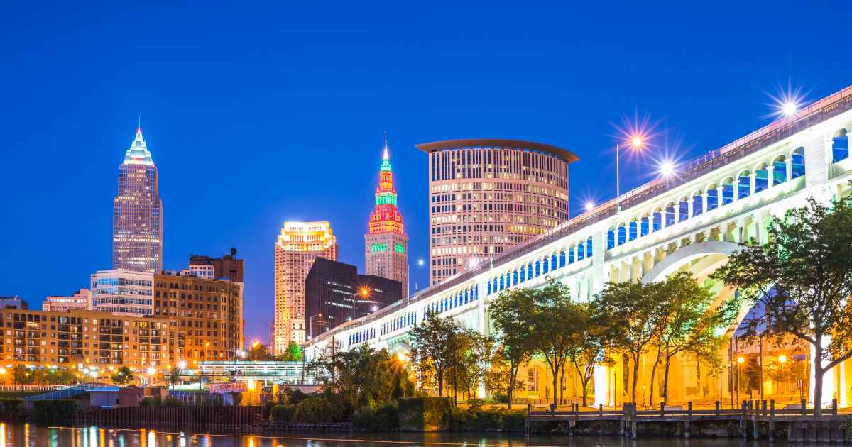 The Hope Memorial Bridge in Cleveland Ohio