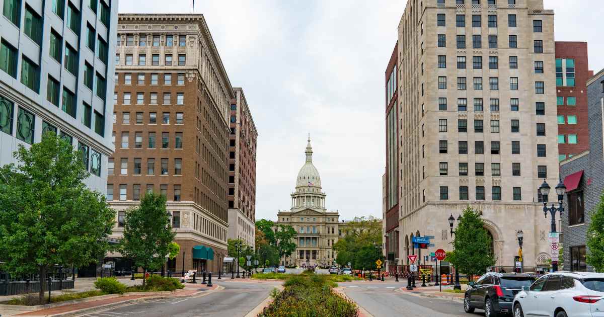 Michigan State House Building in Lansing