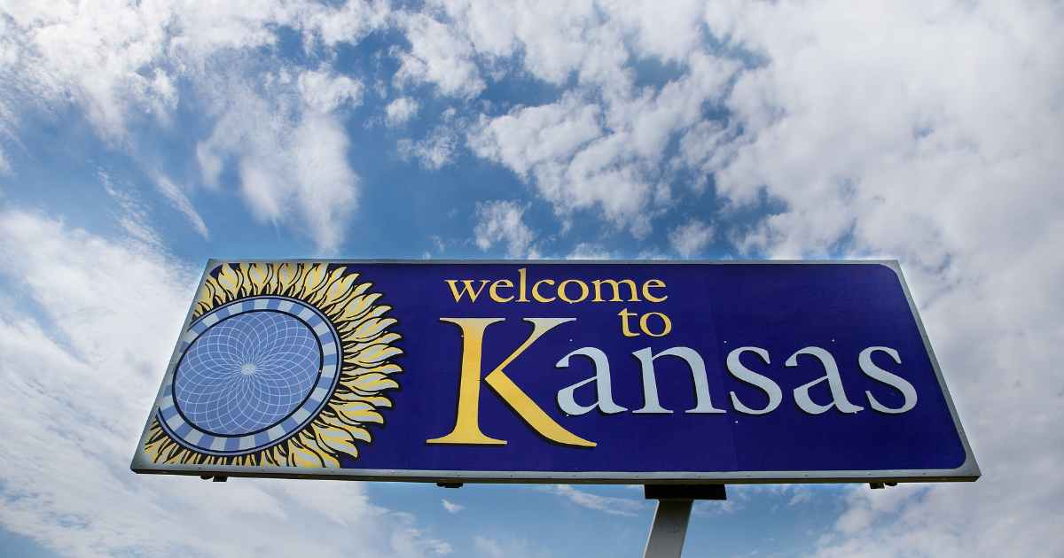 Welcome to Kansas sign in Wallace County