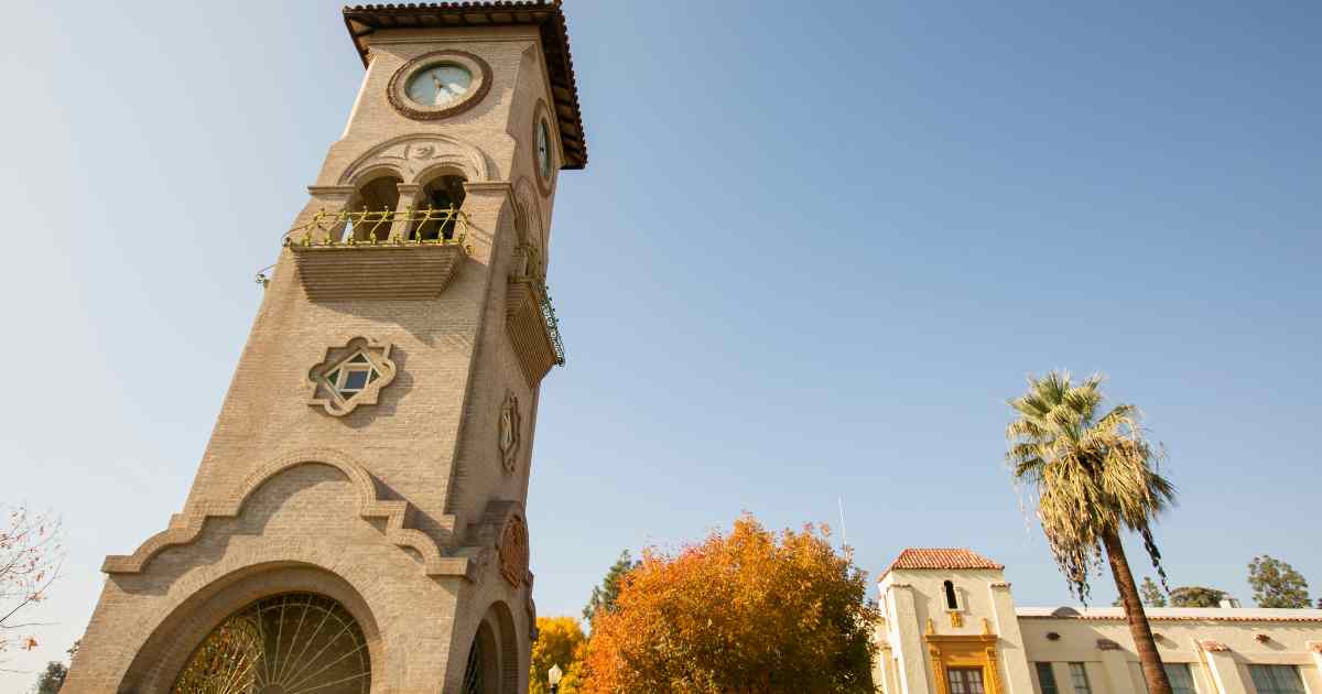 The Beale Memorial Clock Tower in Bakersfield CA.