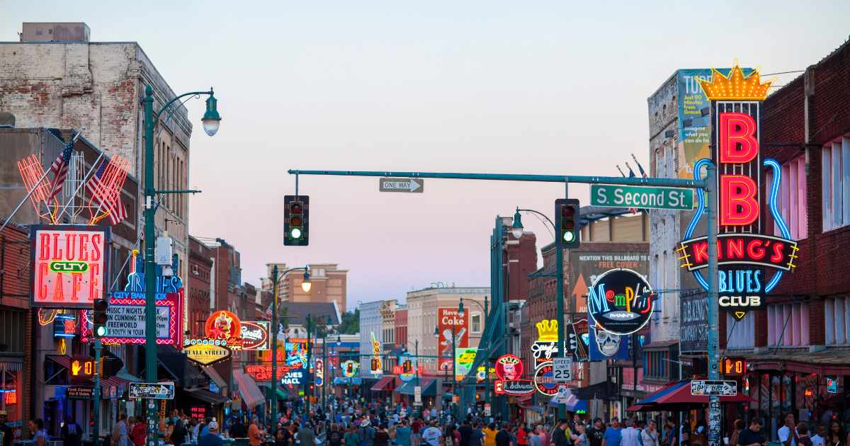 Beale St in Memphis TN - Home Of The Blues!