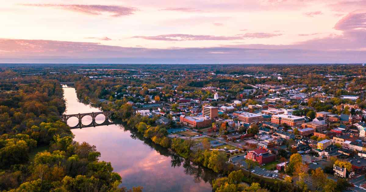 Rappahannock River in Fredericksburg VA