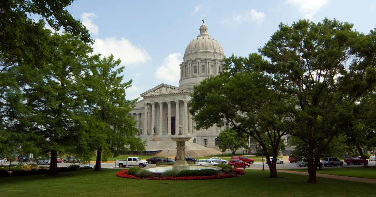 The State Capitol Building in Jefferson City Missouri