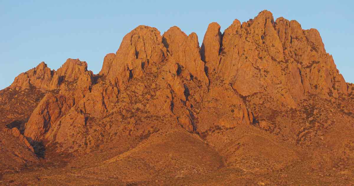 The Organ Mountains near Las Cruces, NM.