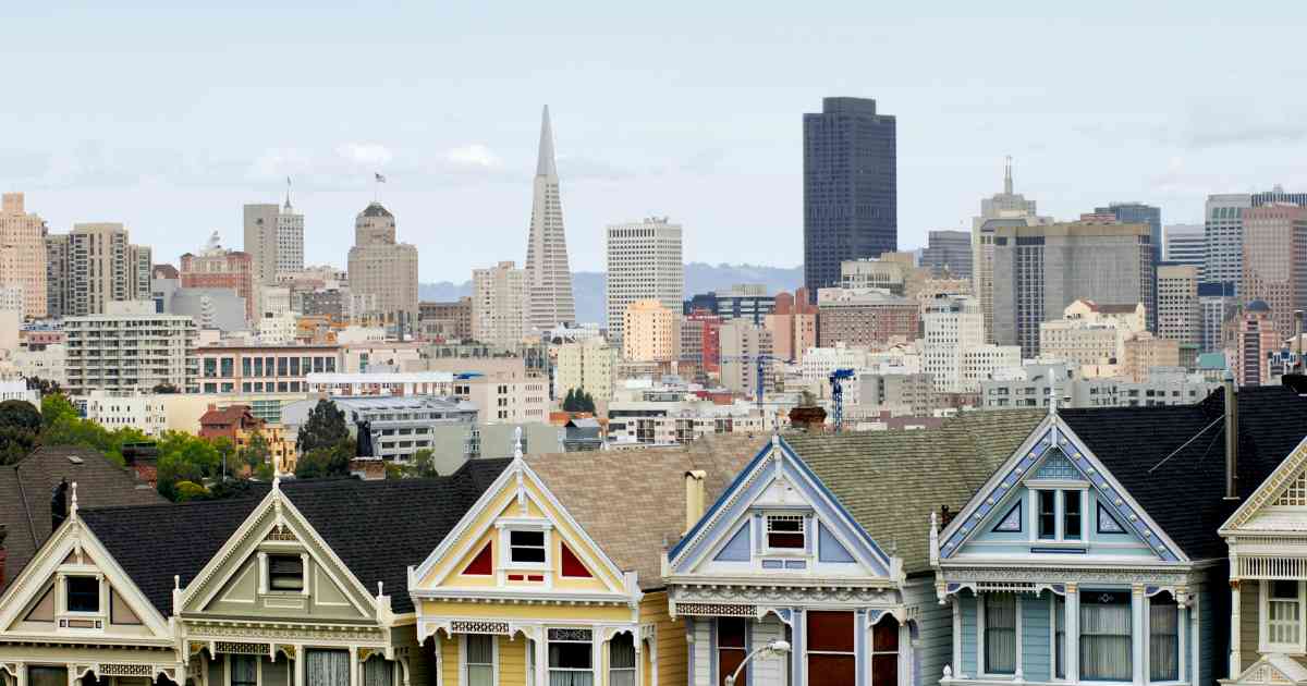 Painted Lady Houses in San Francisco