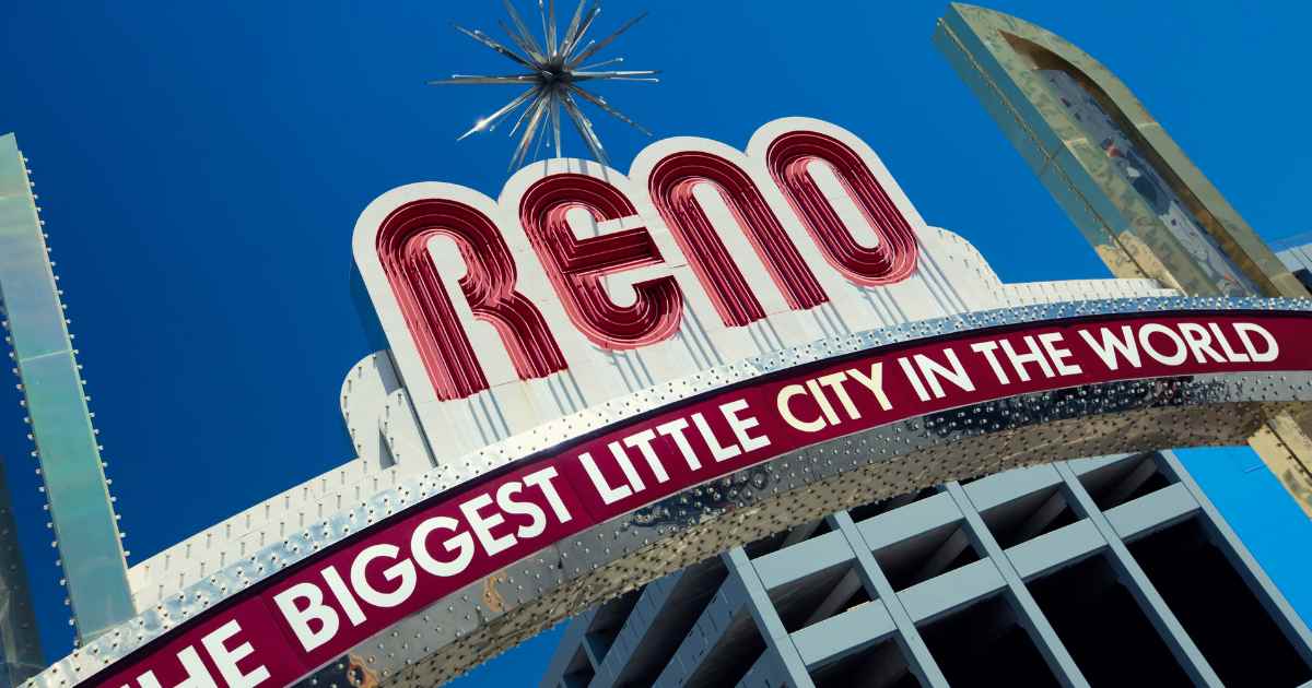 The Reno Arch in Reno Nevada