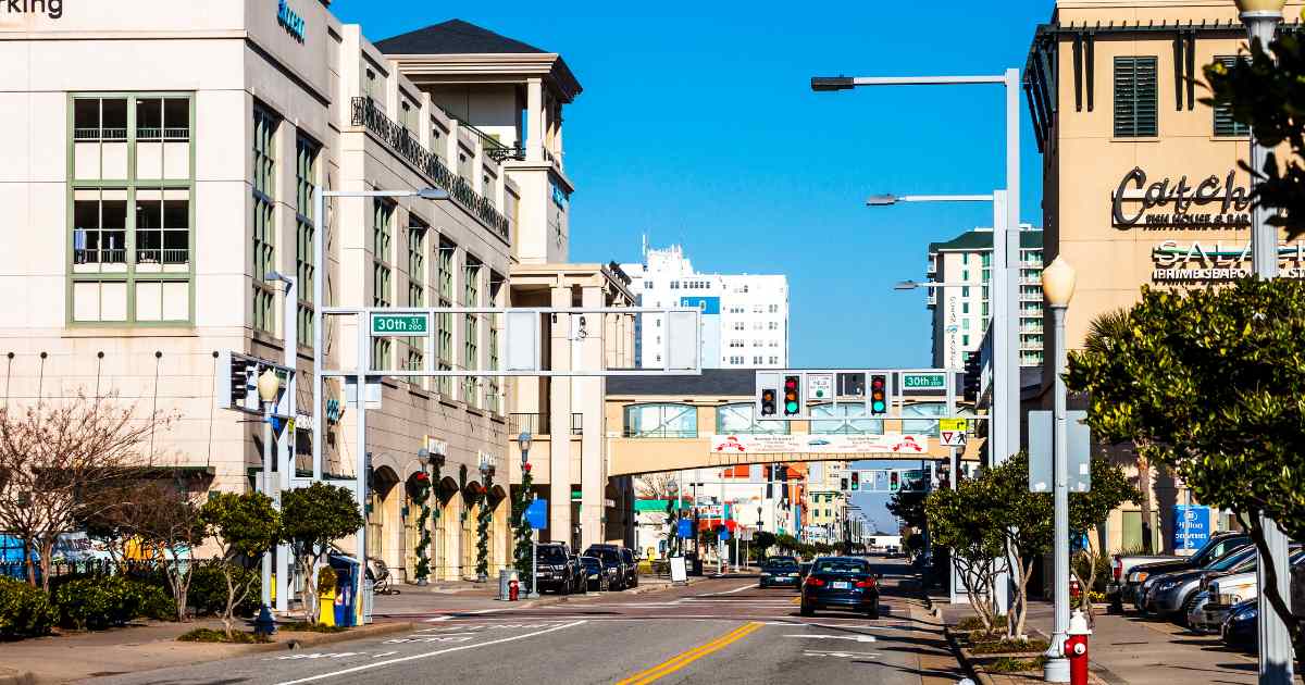 The Virginia Beach Oceanfront Street