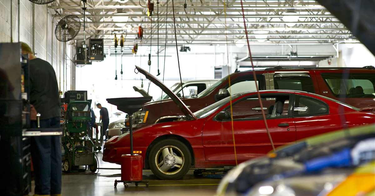 Cars at a repair shop that will soon be salvaged.