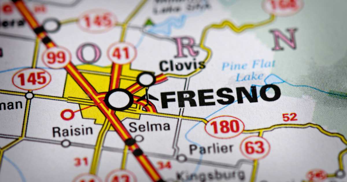 Fresno/Clovis area as shown on a map.