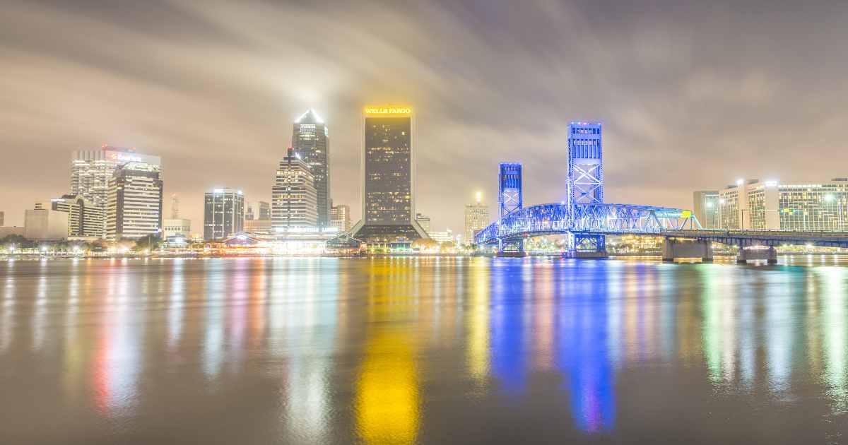 The Main St Bridge in Jacksonville FL.